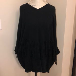 C by Bloomingdale’s Black Poncho